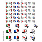 LEGO Transparent Sticker Sheet for Set 3406 (22918)