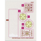 LEGO Transparent Sticker Sheet for Set 41072 (20218)