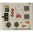 LEGO Transparent Sticker Sheet for Set 70142 (17701)