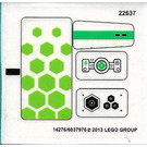 LEGO Transparant Sticker Sheet for Set 70706 (14276)