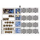 LEGO Transparent Sticker Sheet for Set 70810 (16467 / 23921)