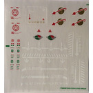 LEGO Transparent Sticker Sheet for Set 70816 (17608)