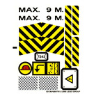 LEGO Transparent Autocollant Sheet for Set 7243 (53136)
