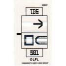 LEGO Transparant Sticker Sheet for Set 75002 (12966)