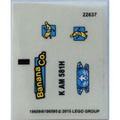 LEGO Transparent Sticker Sheet for Set 76026 (19609 / 20110)