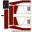 LEGO Transparent Sticker Sheet for Set 8091 (88530)