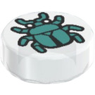 LEGO Transparent Tuile 1 x 1 Rond avec Turquoise Foncé Beetle (35380)