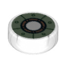 LEGO Transparent Tuile 1 x 1 Rond avec Exploration Sous-Marine Iron Homme Poitrine Cercle (25732 / 98138)