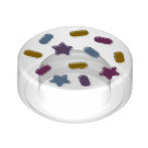 LEGO Transparent Tuile 1 x 1 Rond avec Sprinkles (35380 / 82846)