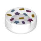 LEGO Transparent Tile 1 x 1 Round with Sprinkles (35380 / 82846)