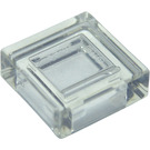 LEGO Transparent Bricka 1 x 1 med skåra (3070 / 30039)