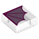 LEGO Transparent Tile 1 x 1 with Wing with Groove (3070 / 78318)
