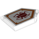 LEGO Transparent Tile 2 x 3 Pentagonal with Beetle Bomb Power Shield (22385 / 24590)