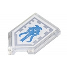 LEGO Transparant Tegel 2 x 3 Pentagonal met Mammoth Power Schild (22385)