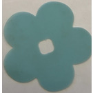 LEGO Transparent Very Light Blue Clikits Film Flower with 5 Petals 6 x 6