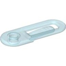 LEGO Bleu Très Clair Transparent Papier Clip - Clikits avec 1 Trou (48200)