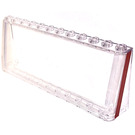 LEGO Transparent Windscreen 2 x 12 x 4 with Dark red Frame on both sides Sticker (6267)