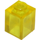 LEGO Transparentní žlutá Kostka 1 x 1 (3005 / 30071)