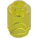 LEGO Transparent Yellow Brick 1 x 1 Round with Open Stud (3062 / 35390)