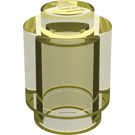 LEGO Transparent Yellow Brick 1 x 1 Round with Solid Stud