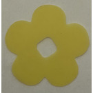 LEGO Transparent Yellow Clikits Film Flower with 5 Petals 4.5 x 4.5