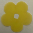 LEGO Transparent Yellow Clikits Film Flower with 5 Petals 6 x 6