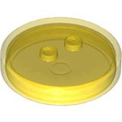 LEGO Transparent Yellow Dimensions Stand with 'R' symbol (Robin) (18868 / 19981)