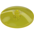 LEGO Transparent Yellow Dish 4 x 4 (Open Stud) (35394)