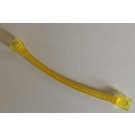 LEGO Transparent Yellow Flexible Hose 8.5 with Tabless Same Color Fixed Ends (64230 / 64792)