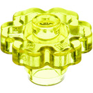 LEGO Transparentes Gelb Blume 2 x 2 mit offenem Bolzen (4728 / 30657)