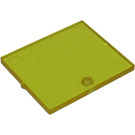 LEGO Giallo trasparente Vetro per Finestra 1 x 4 x 3 (con cerchio)