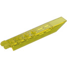 LEGO Transparent Yellow Hinge Plate 1 x 8 with Angled Side Extensions (Squared Plate Underneath) (14137 / 50334)