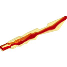 LEGO Transparent Yellow Ice Sword with Red Shaft (11439)