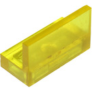 LEGO Giallo trasparente Pannello 1 x 2 x 1 con angoli quadrati (4865 / 30010)