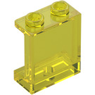 LEGO Transparent Yellow Panel 1 x 2 x 2 with Side Supports, Hollow Studs (35378 / 87552)