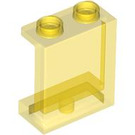 LEGO Transparent Yellow Panel 1 x 2 x 2 with Side Supports, Hollow Studs (35378 / 87552)