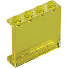 LEGO Transparentes Gelb Paneel 1 x 4 x 3 mit Seitenstützen, Hohlnoppen (35323 / 60581)