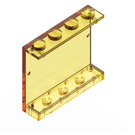 LEGO Jaune Transparent Panneau 1 x 4 x 3 sans Supports Latéraux, Tenons Pleins (4215)