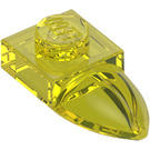 LEGO Transparent Yellow Plate 1 x 1 with Tooth (35162 / 49668)