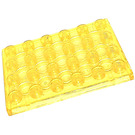 LEGO Transparant geel Plaat 4 x 6 (3032)