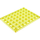 LEGO Jaune Transparent assiette 6 x 8 (3036)