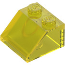 LEGO Giallo trasparente Pendenza 2 x 2 (45°) (3039 / 6227)