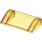 LEGO Giallo trasparente Pendenza 3 x 6 (25°) con pareti interne (3939 / 6208)