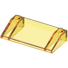 LEGO Transparentes Gelb Steigung 3 x 6 (25°) mit Innenwänden (3939 / 6208)