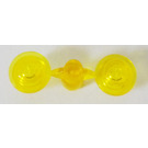 LEGO Transparent Yellow Sprue with Plate 1 x 1 Round (4073)