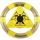 LEGO Jaune Transparent Treasure Bague (87748 / 89162)