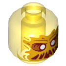 LEGO Transparentes Gelb Waylon Minifigure Kopf (Einbau-Vollbolzen) (3626 / 66658)