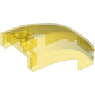 LEGO Transparentes Gelb Windschutzscheibe 10 x 6 x 4 Gebogen (18729 / 43376)