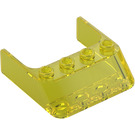 LEGO Transparent Yellow Windscreen 4 x 4 x 1 (6238)