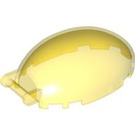 LEGO Transparent Yellow Windscreen 4 x 6 x 2 Bubble Canopy with Handle (35345 / 87752)